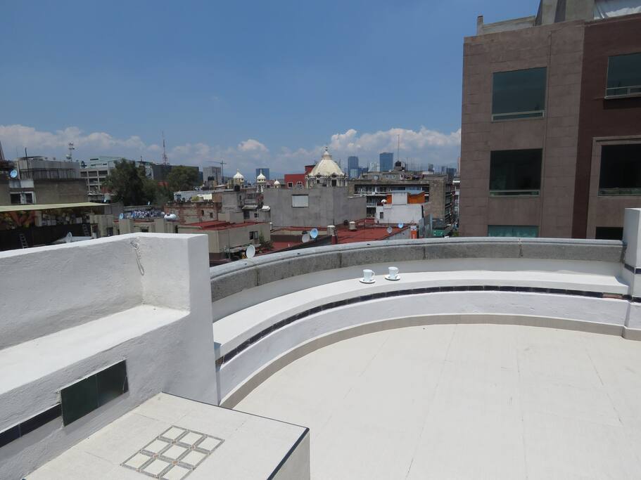 Lot space for you, to enjoy the sunrise, sunset and to have a great view of the city by night