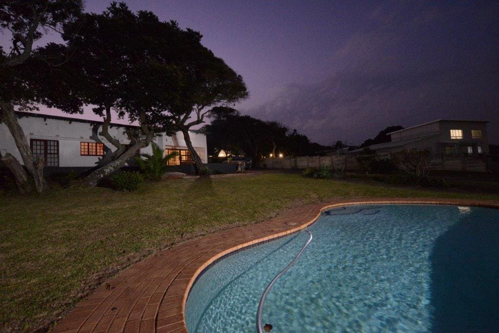 View of Pool at night
