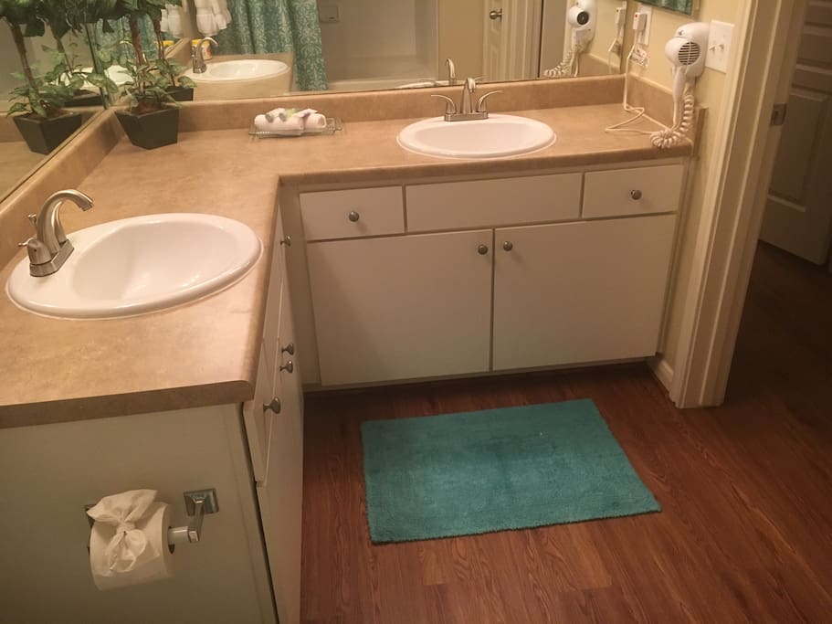 Full Bathroom with double sinks