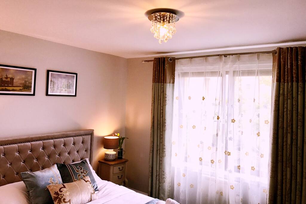 All the rooms are bright