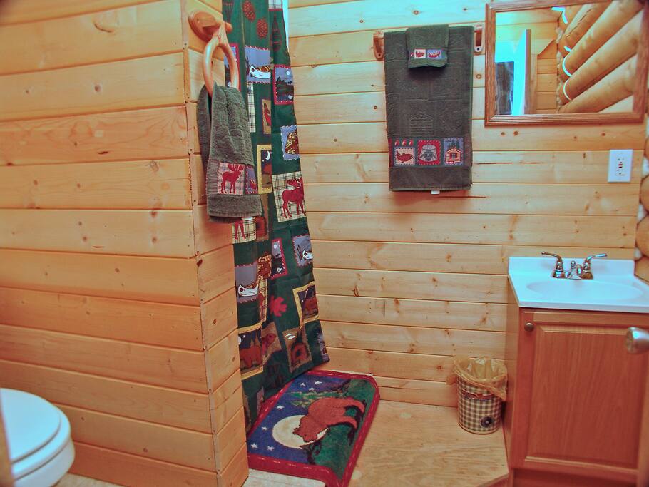 Private bath with shower.