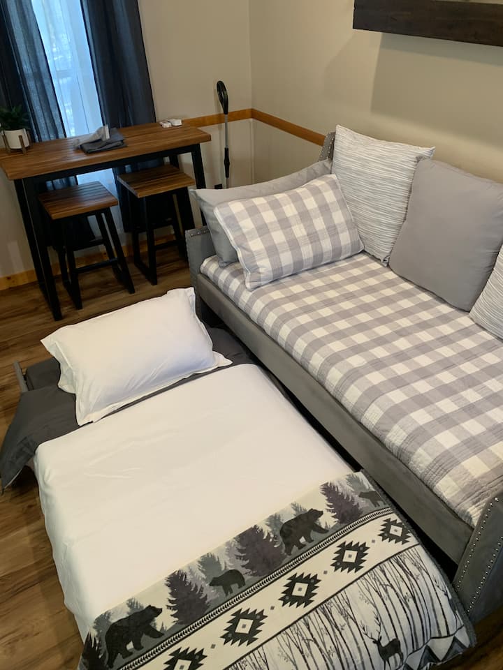 Our day beds have a twin trundle.