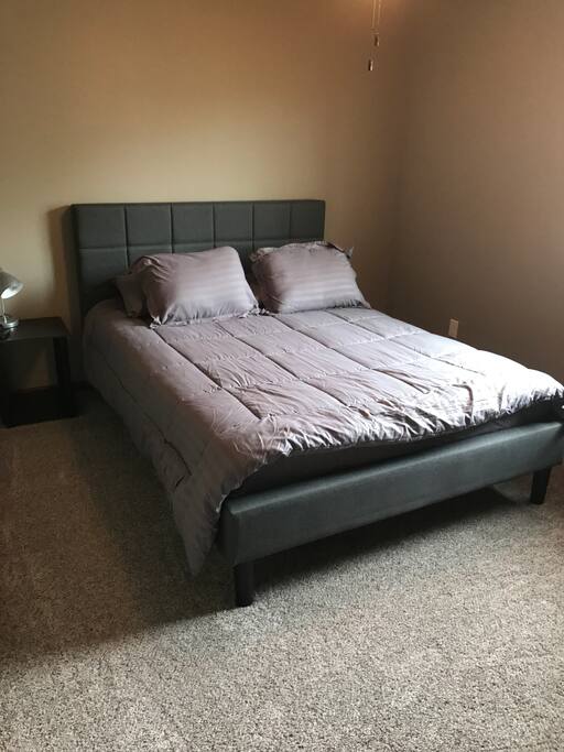 Bedroom 1 with queen size bed.