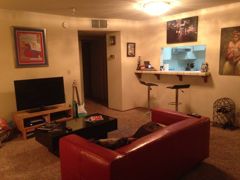 you will have full access to living room and kitchen