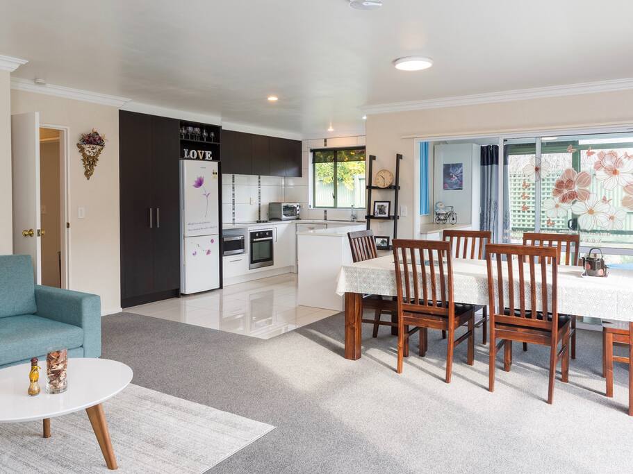 Living, Dining, Kitchen