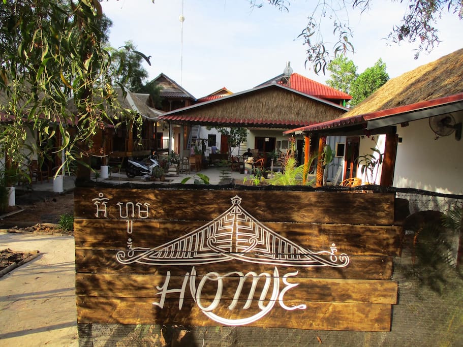 The entrance to the guesthouse