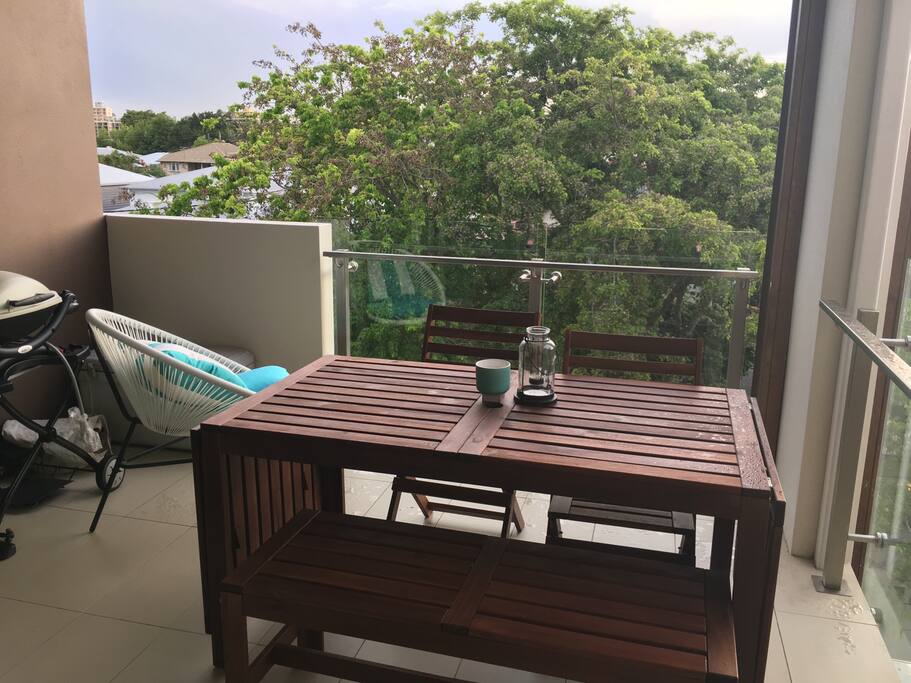 Balcony with weberQ