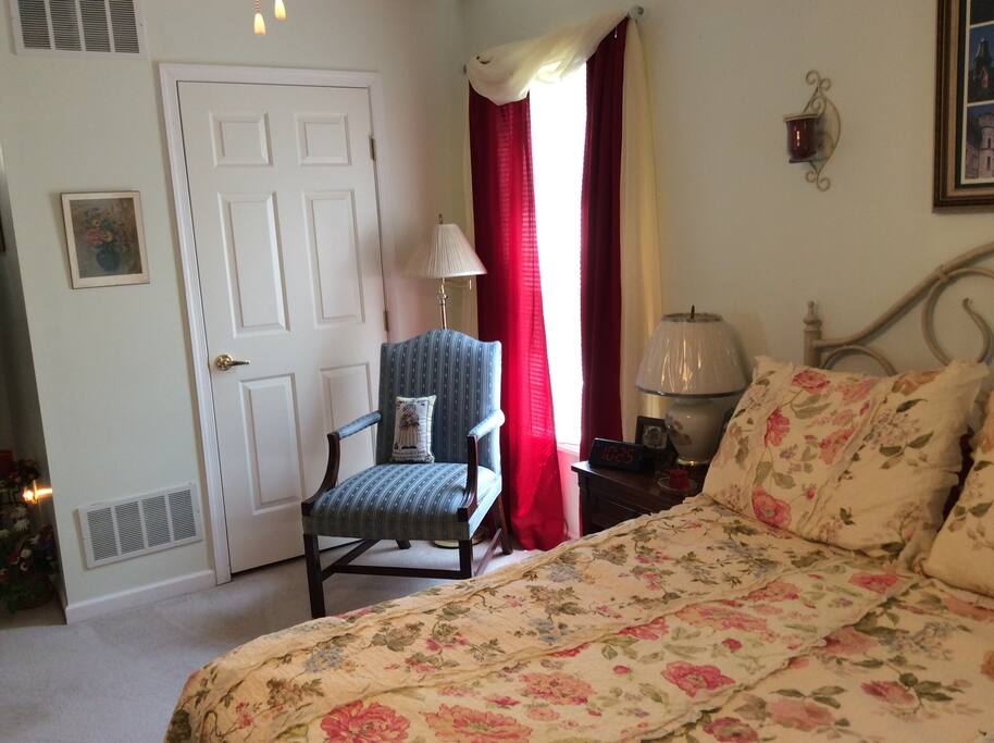 First of the second floor bedrooms that sleeps two people.