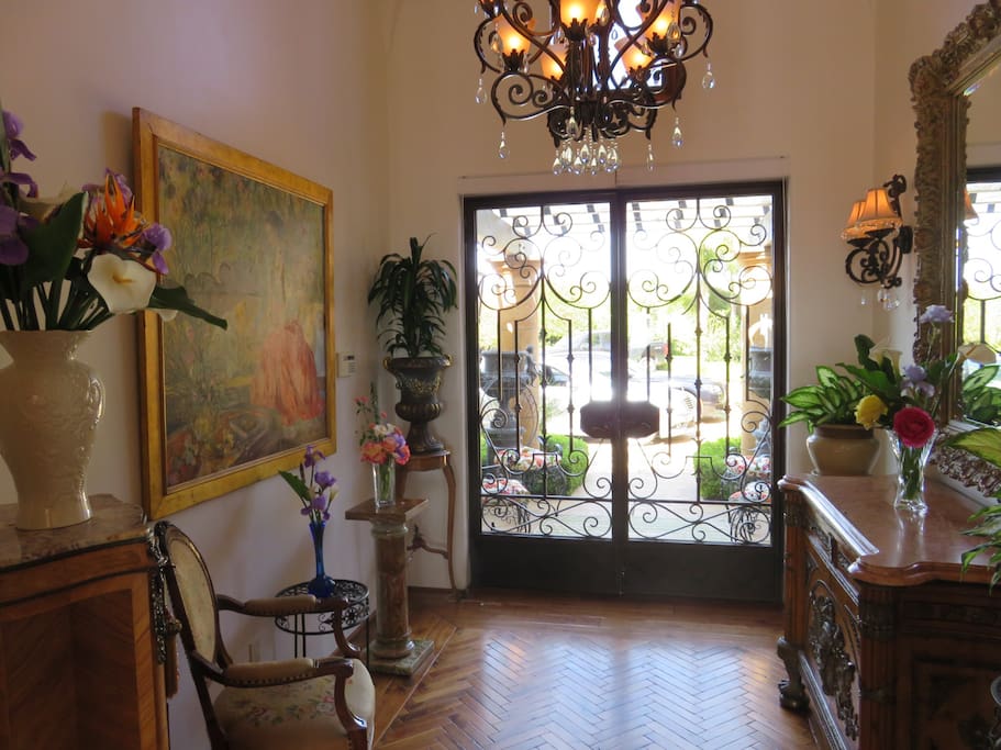 Front door entrance from parking area
