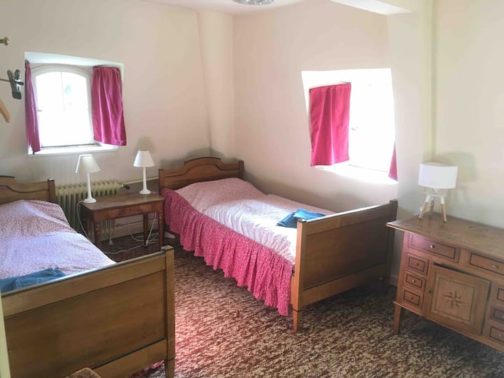 One if the two double bedrooms on the upper floor