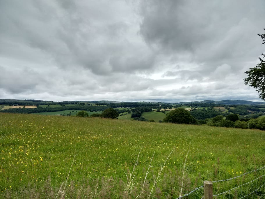 Views of the rolling hills of Mid-Wales
