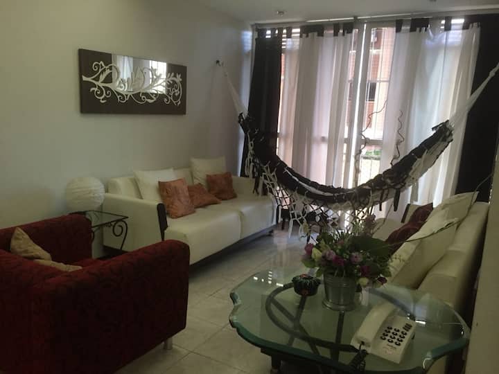 Furnished Apartment 1 block from Av Beira Mar Apartments for Rent in Fortaleza, Ceará, Brazil