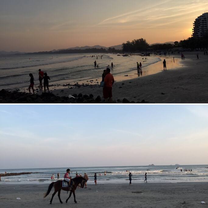 Khao Takieb Beach is much less crowded than the beaches in the same area. It's just a few minutes walk!!