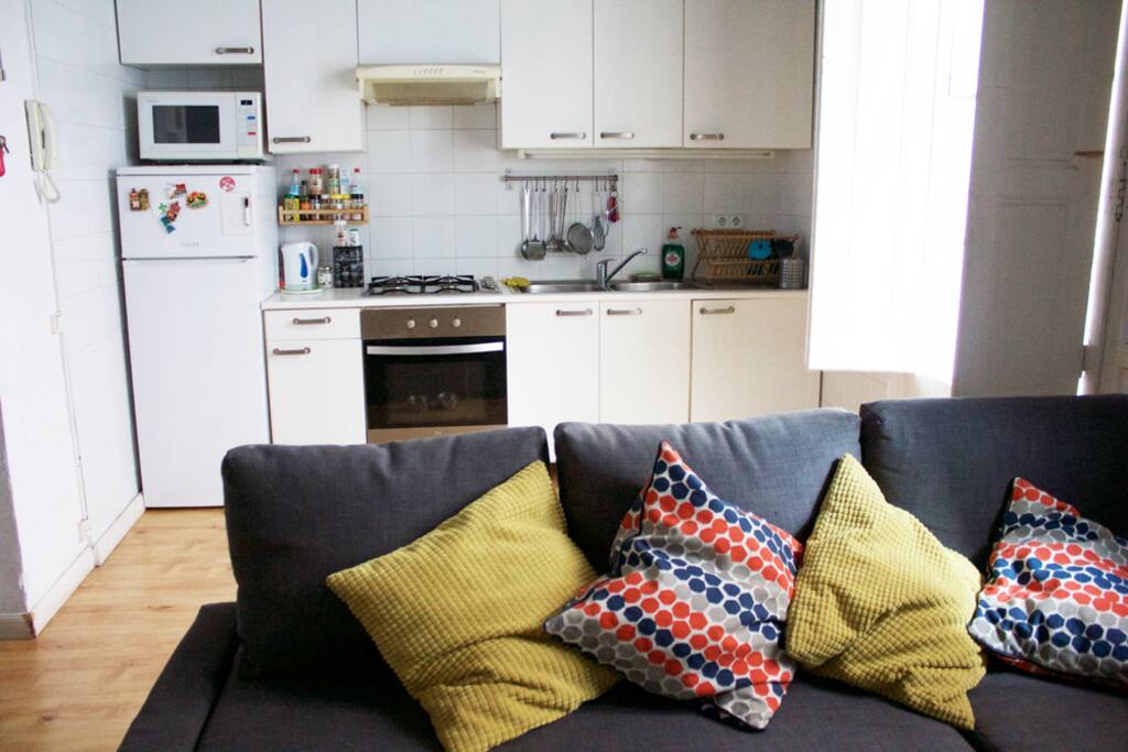 Living Room + Kitchen