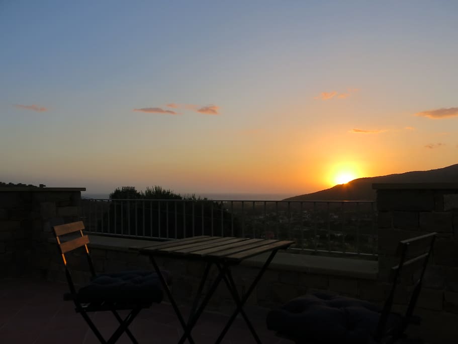Vista dalla terrazza al primo piano