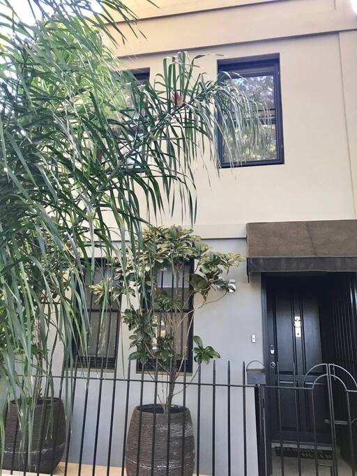 The front of the house