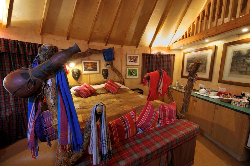 A large super-king sized bed