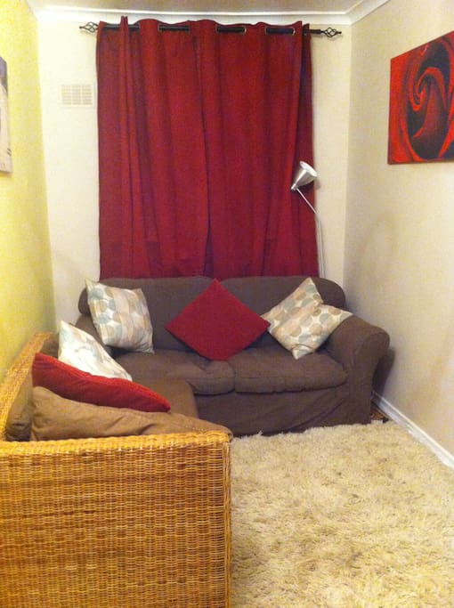 sofa bed/lounge area