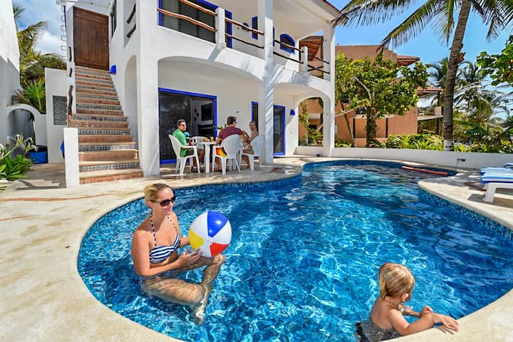 Large Affordable Home On A Pristine Sandy Beach! - Akumal