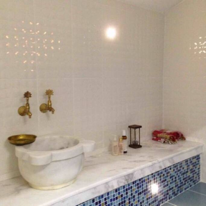 Shower with traditional Turkish Bath (Hamam)