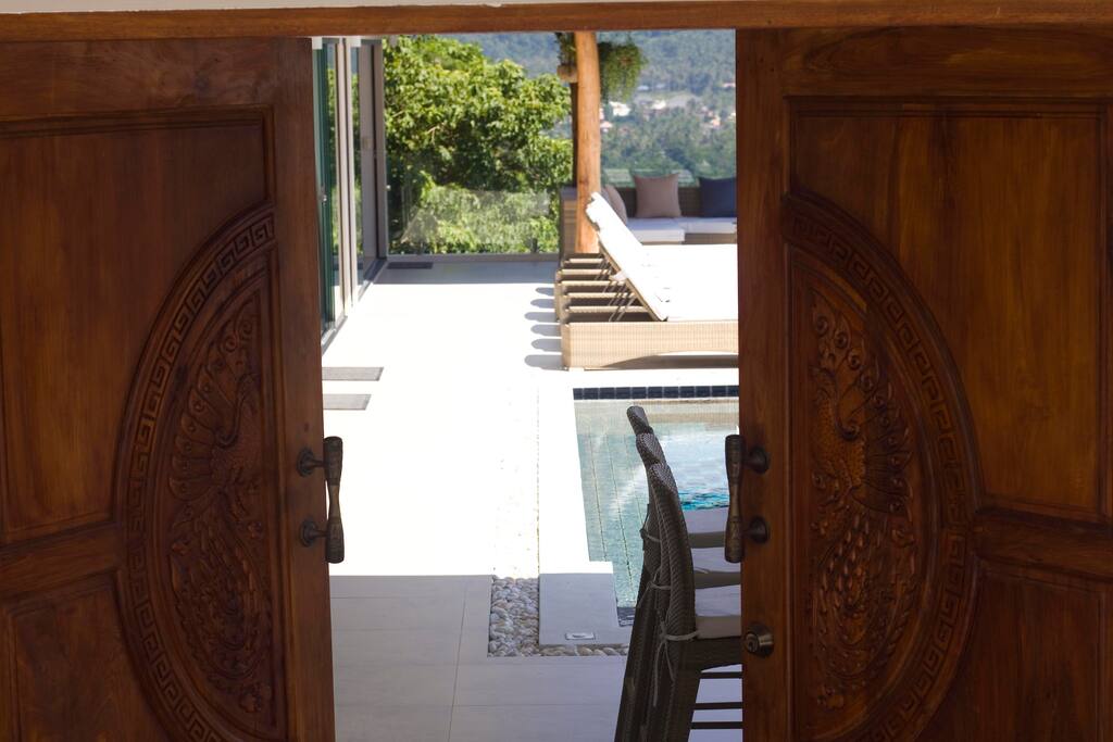 Entrance view on terrace