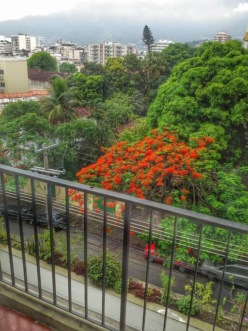 Varanda com bela vista