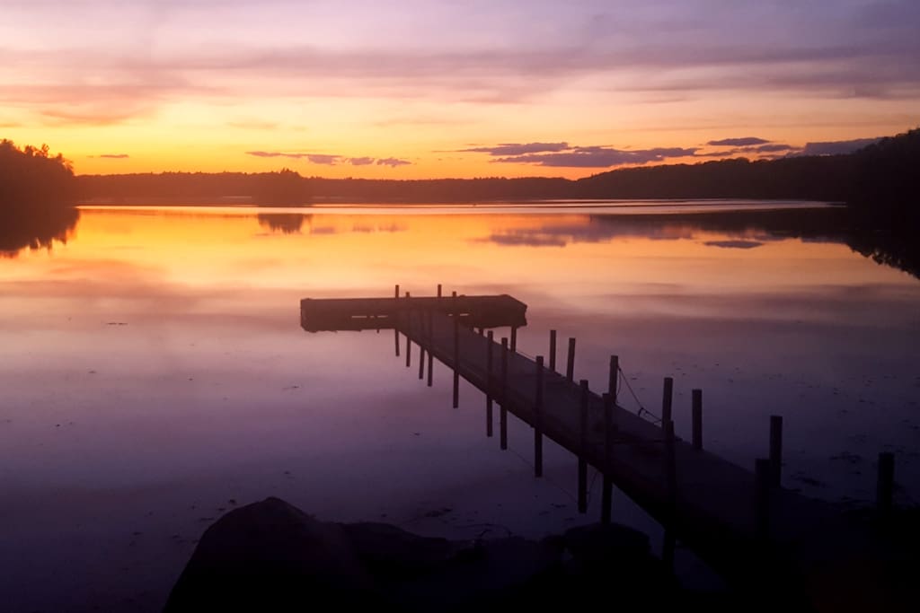 What a way to end the day at water's edge.
