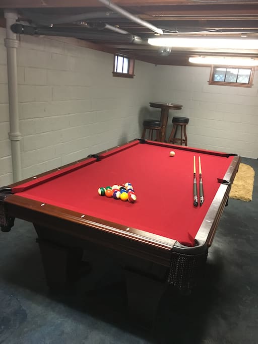 Pool Table in basement