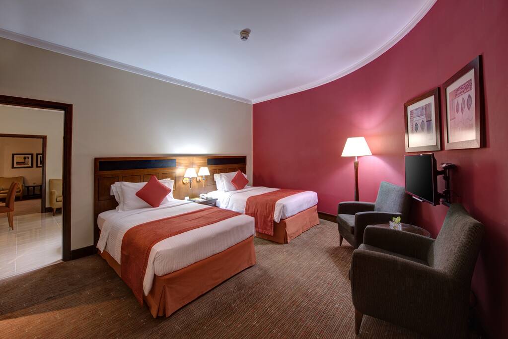 Bedroom with two single beds