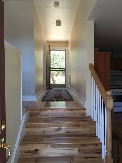 Hallway leading to the yard.