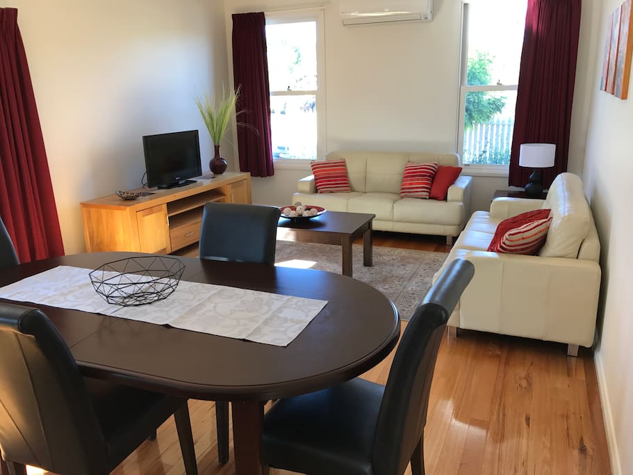 Dining table and lounge