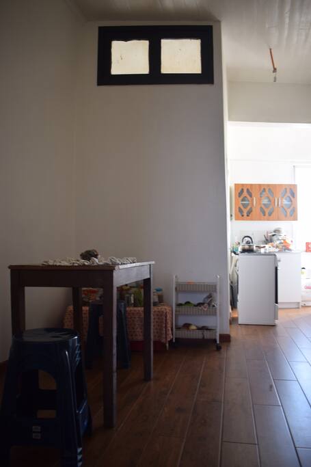 Amplio espacio de la cocina