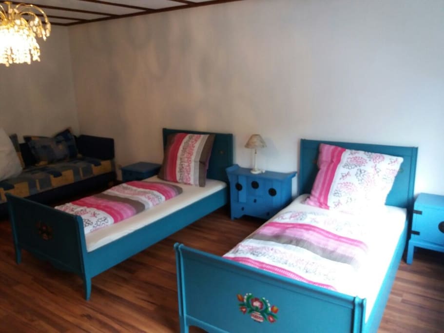 Schlafzimmer, mit Schlafsofa