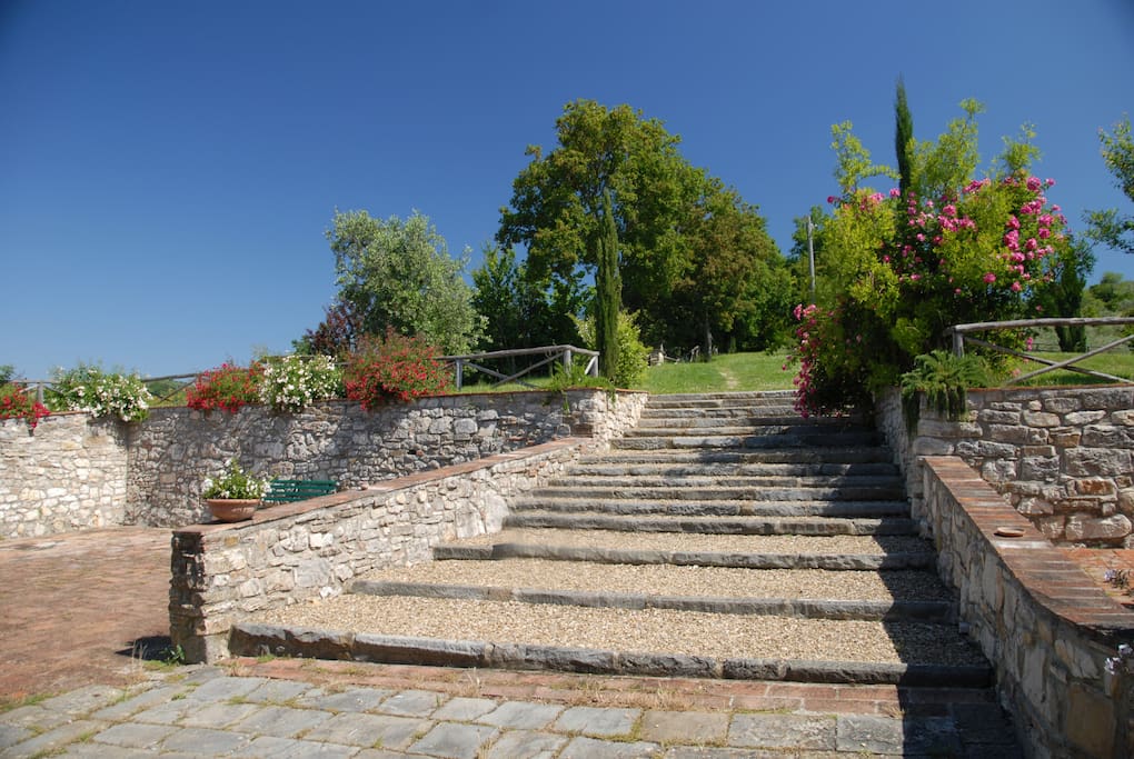 la via per la piscina