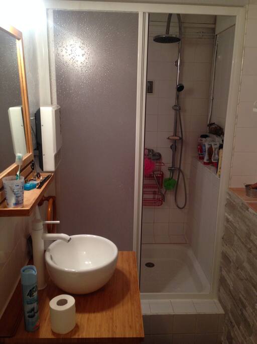 Salle de bain au rez de chaussée.