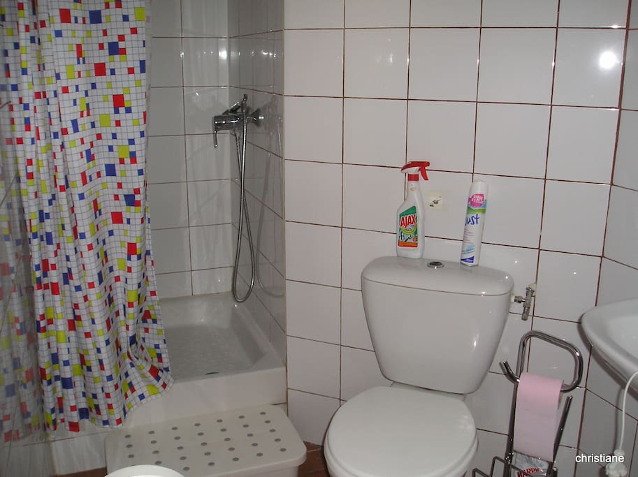 douche lavabo et wc