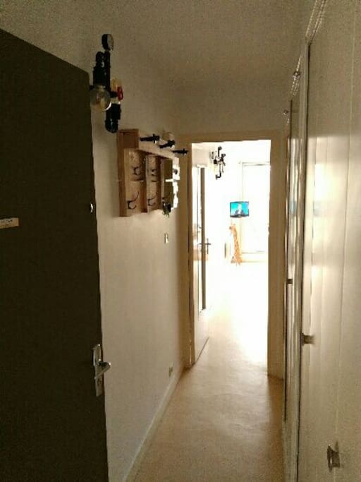 Couloir de l'entrée de l'appartement