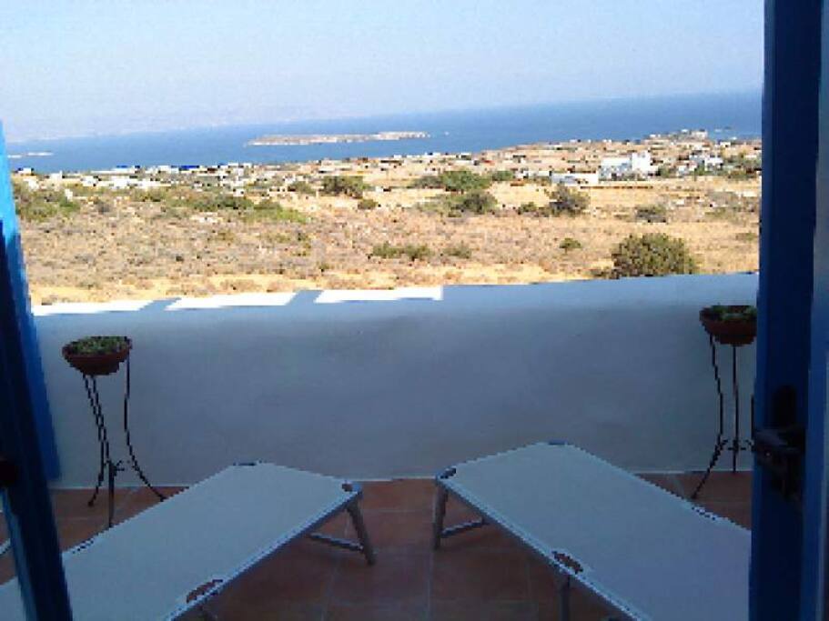 1st floor bedroom balcony with sea views
