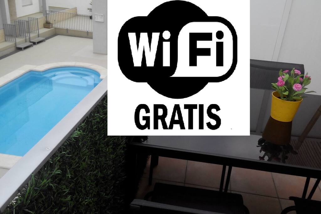 TERRAZA, PISCINA Y WIFI GRATIS