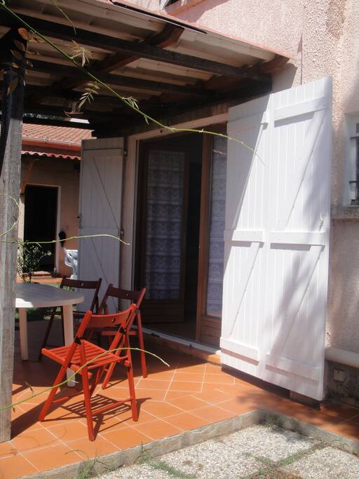 the patio for staying outside