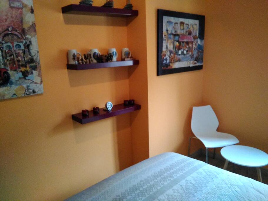 With shelves to leave small objects