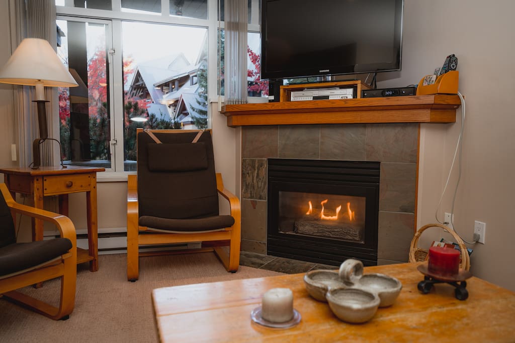 Fireplace for those cold winter nights.