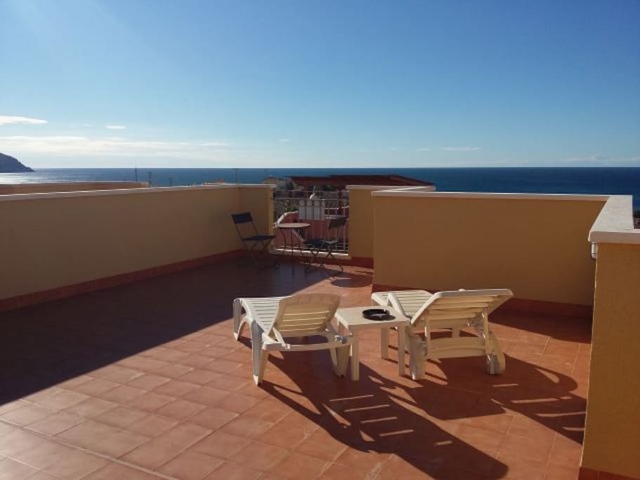 Fabulous views from the rooftop solarium