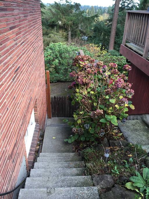 Private staircase entrance