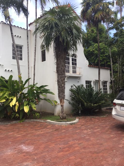 Front of Main house , guest house in back