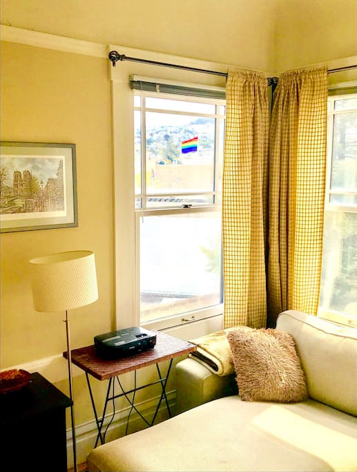 Cozy chaise lounge with amazing views