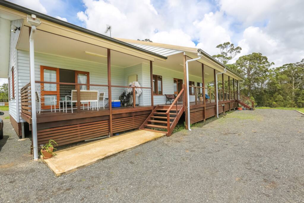 your parking area and room access