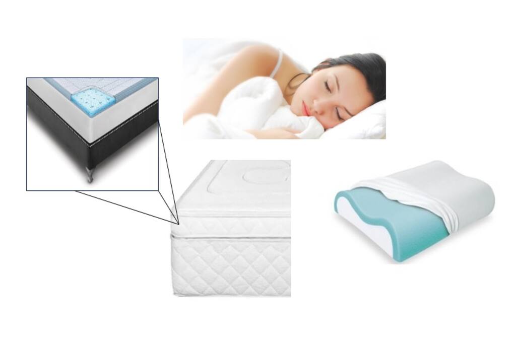 Colchón de lujo con doble Pillow y Almohadas con Memory Foam que se adaptan a tu cuerpo y temperatura para asegurarte el mejor descanso.