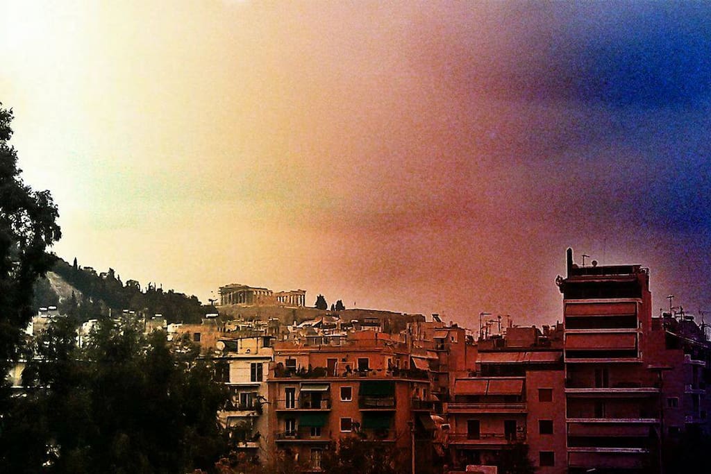 Acropolis View from the living room window