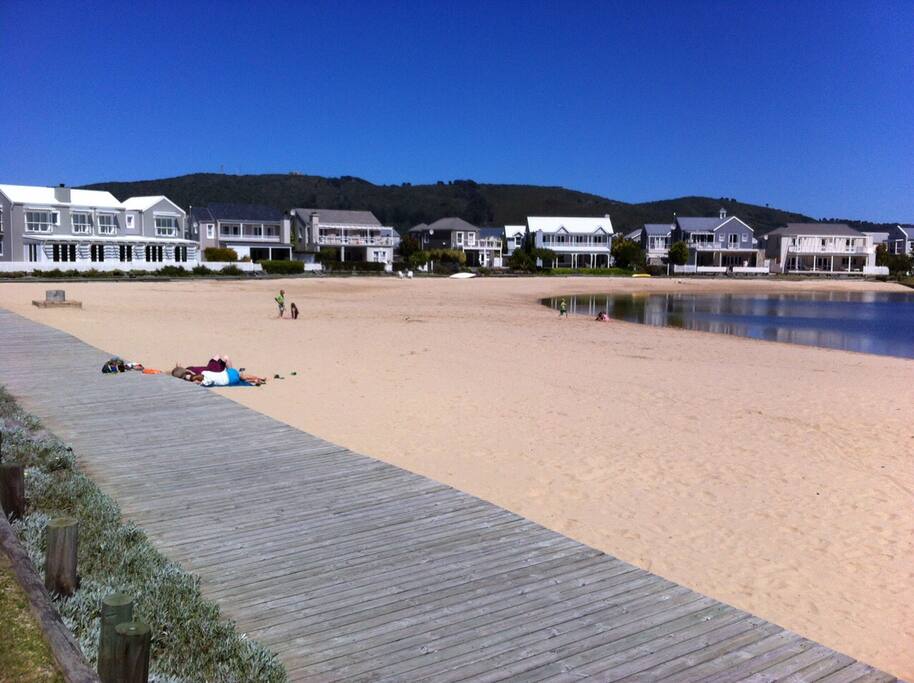 Private beach within 5 min walk